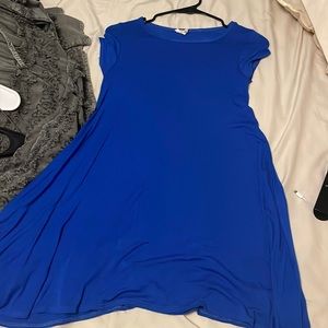 Blue mini T-shirt dress Size- Small